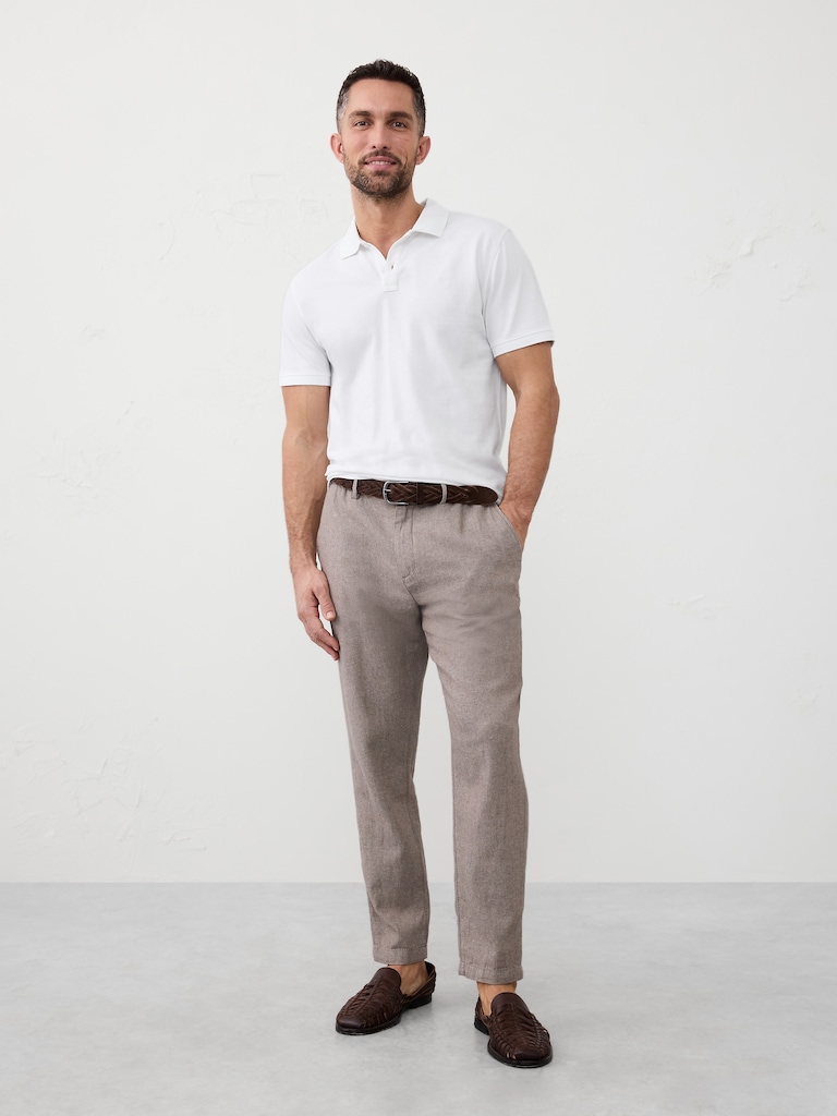 Standard-Fit Monogram Pique Polo