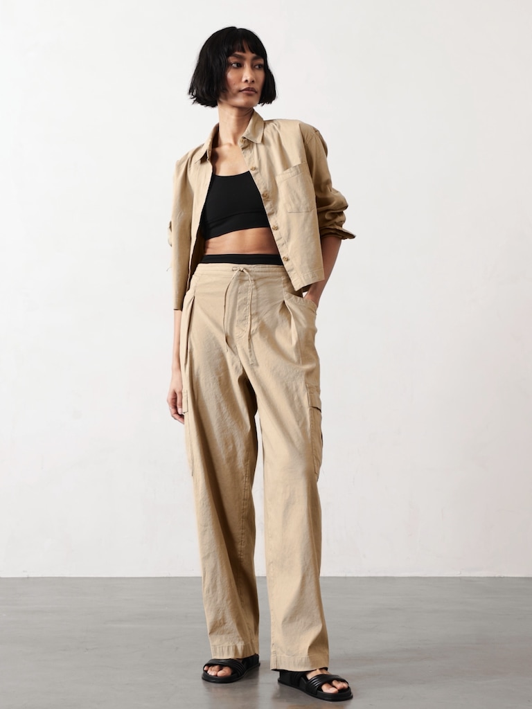 Paradise Mid Rise Straight Leg Cargo Pant