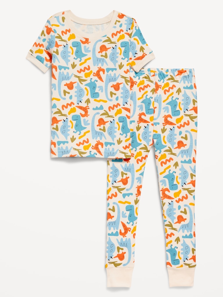 Printed Snug-Fit Pajama Set for Toddler & Baby