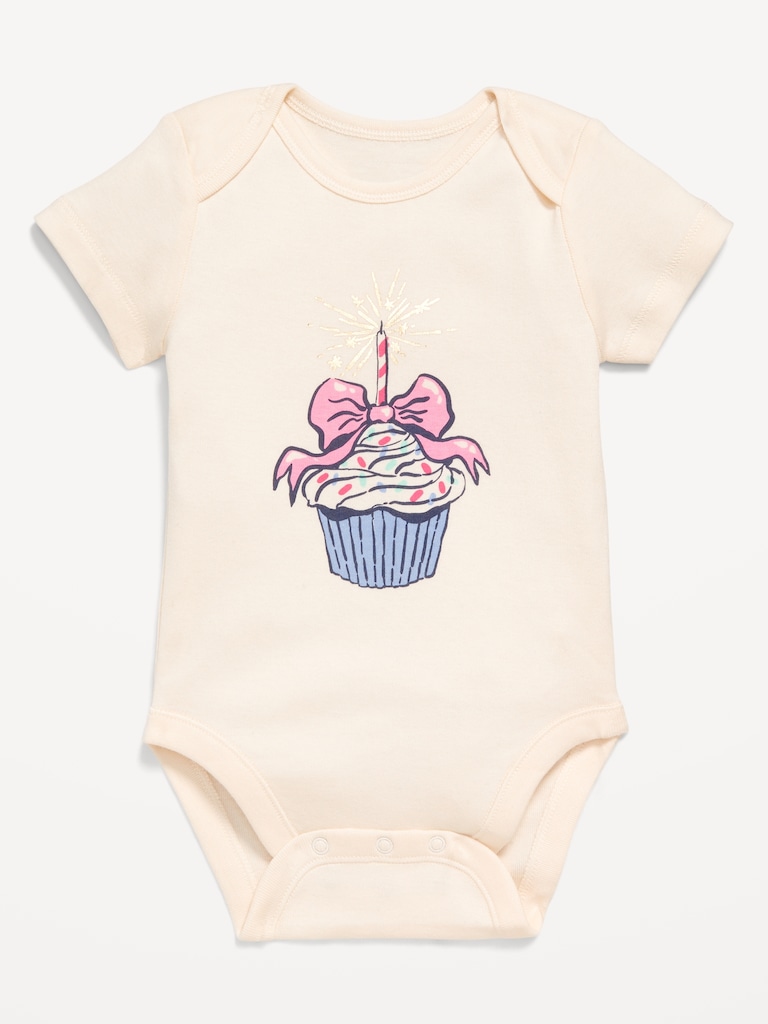 Short-Sleeve Graphic Bodysuit for Baby