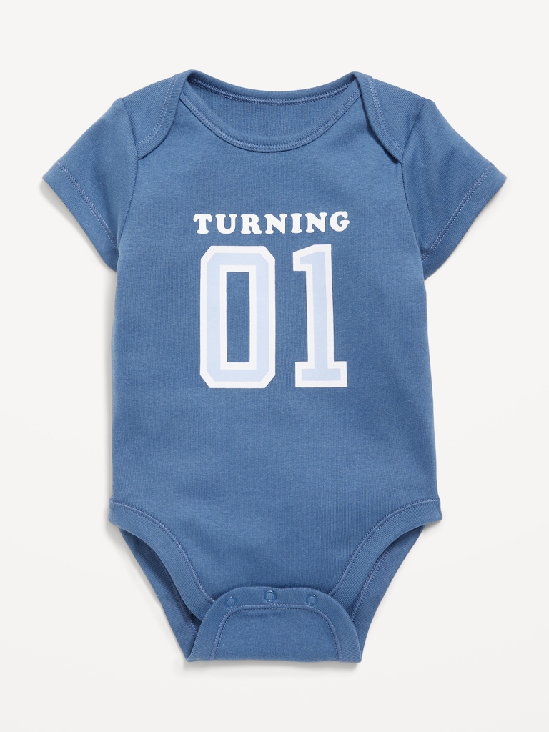 Short-Sleeve Graphic Bodysuit for Baby