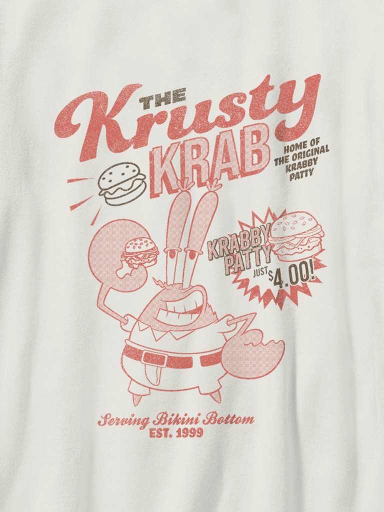Kids Spongebob Krusty Krab Graphic T-Shirt