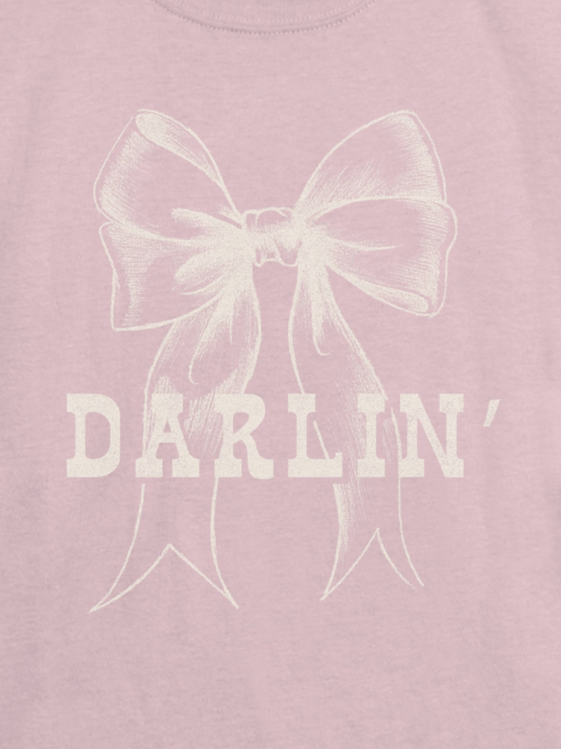 Kids Darlin Bow Graphic T-Shirt