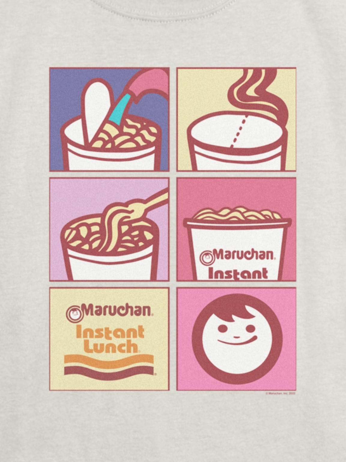 Kids Maruchan Noodle Grid Graphic T-Shirt