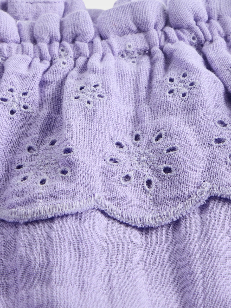 Baby Eyelet Bubble Shorty Set