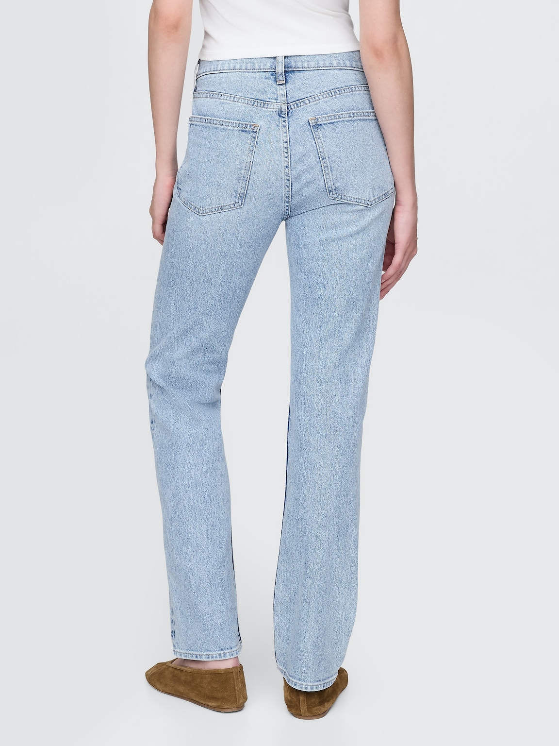 High Rise Western '90s Slim Straight Jeans