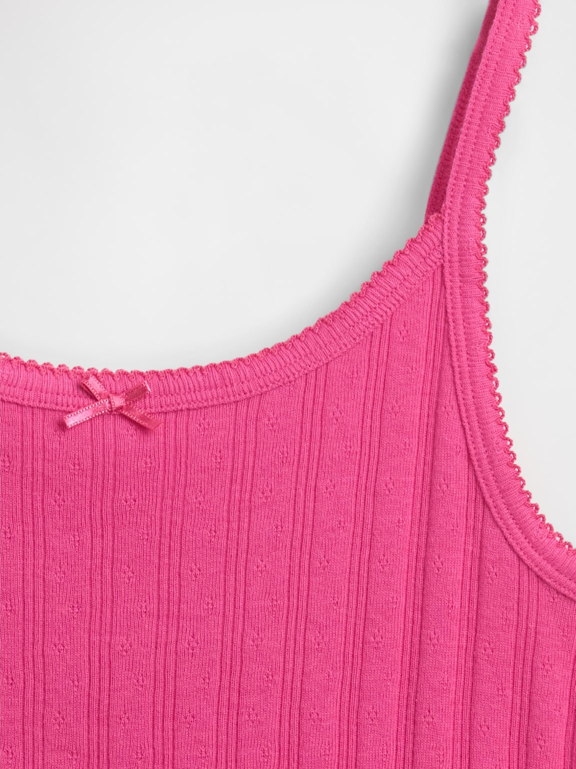 Kids Pointelle Rib Cami