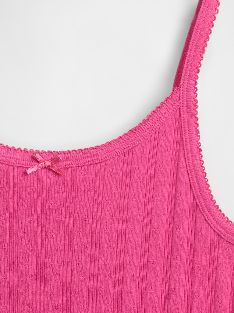 Kids Pointelle Rib Cami