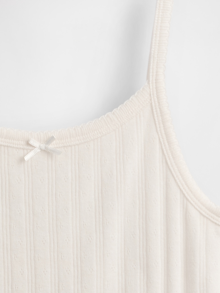 Kids Pointelle Rib Cami