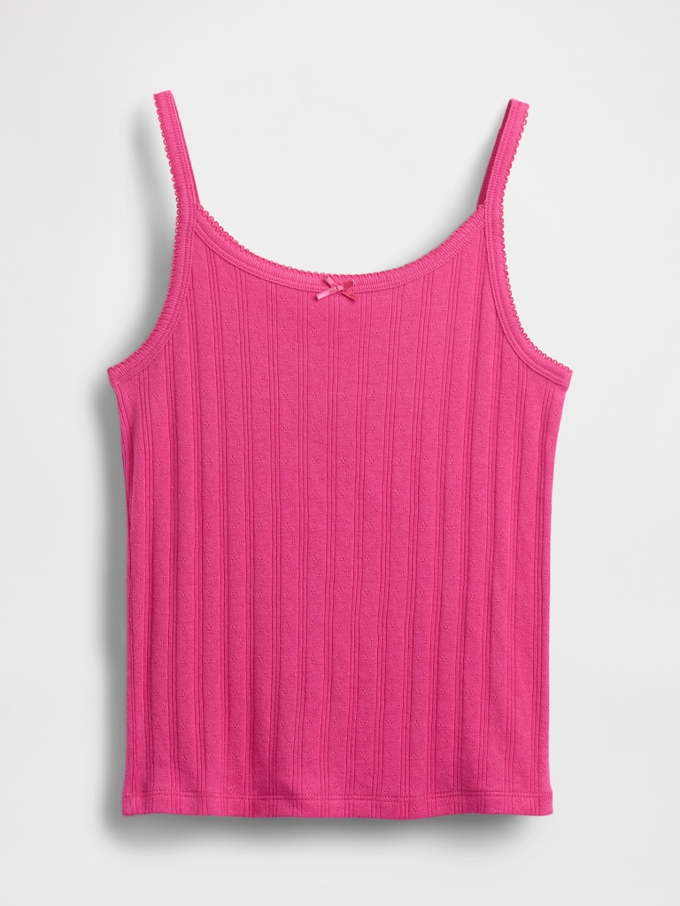 Kids Pointelle Rib Cami