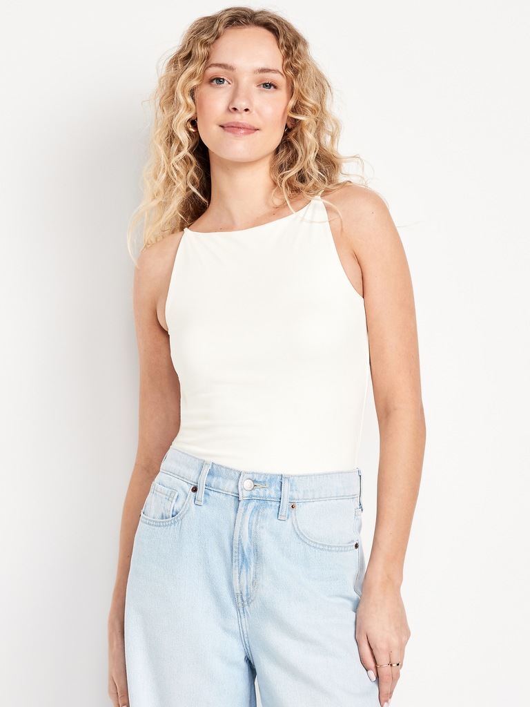 Double-Layer Cami Bodysuit