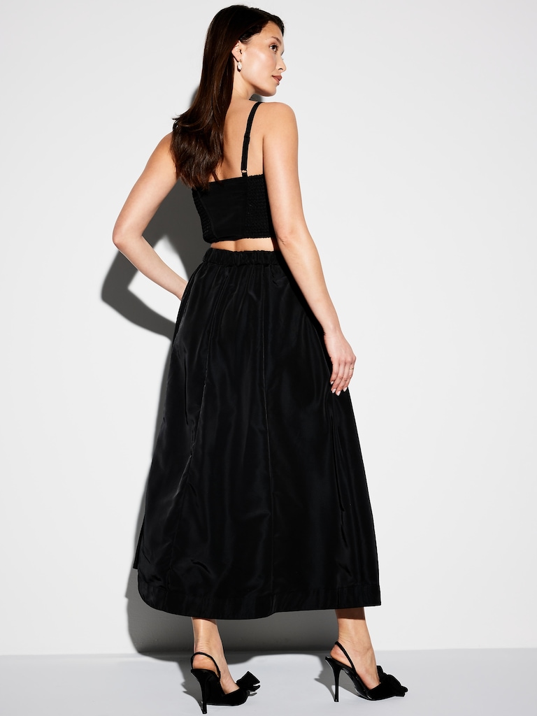 The Occasion by Old Navy High-Waisted Taffeta Midi Skirt