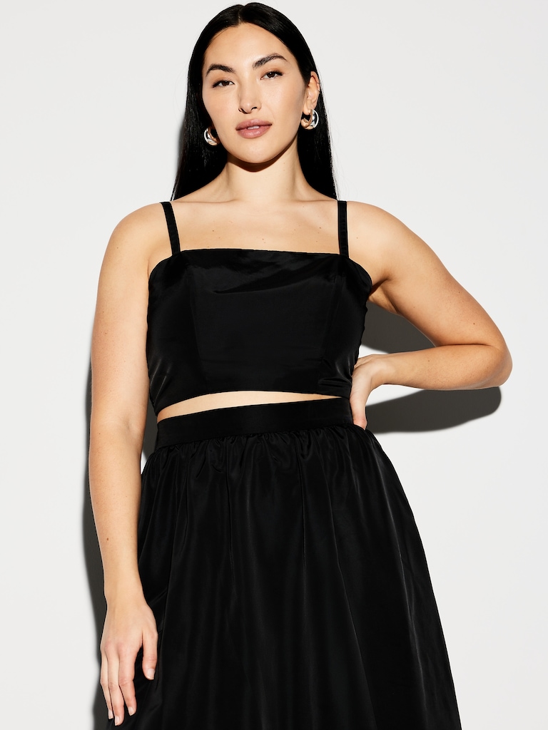 The Occasion by Old Navy Taffeta Cropped Tank Top