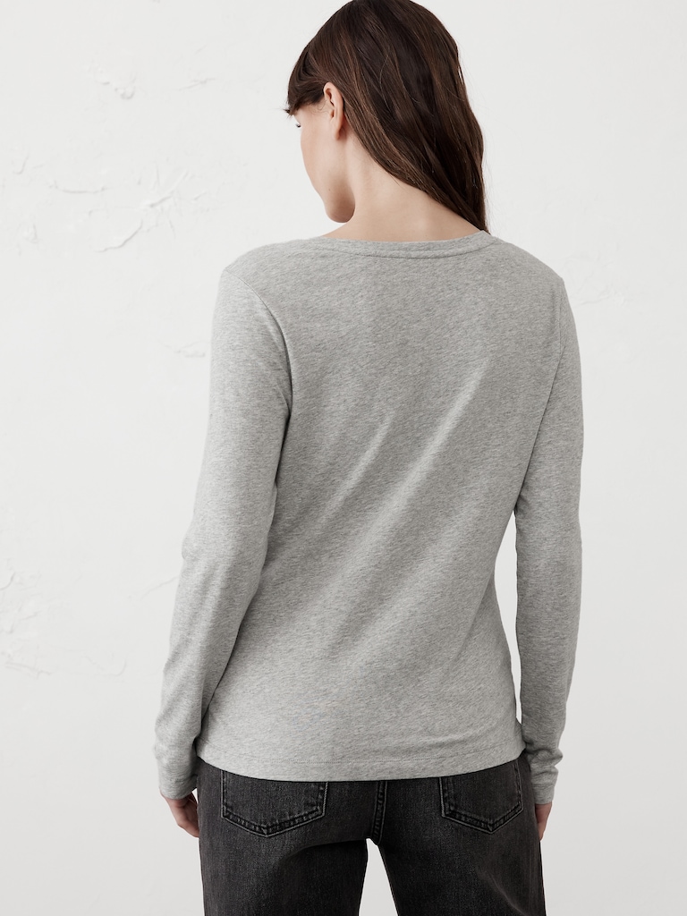 Timeless Long-Sleeve V-Neck T-Shirt