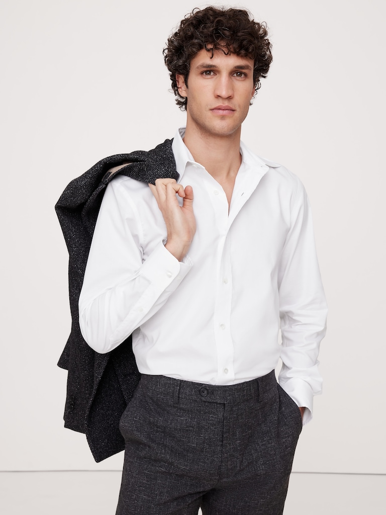 Slim-Fit Wrinkle-Resistant Dress Shirt