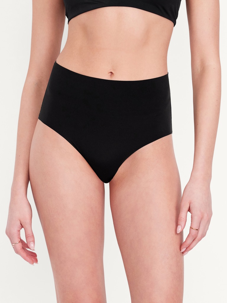 High-Waisted No-Show Brief Underwear 6-Pack