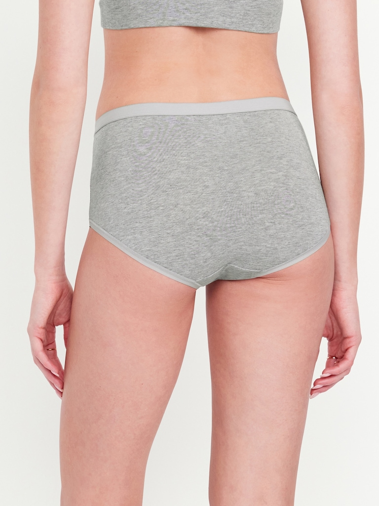 High-Waisted Everyday Brief Cotton Underwear 6-Pack