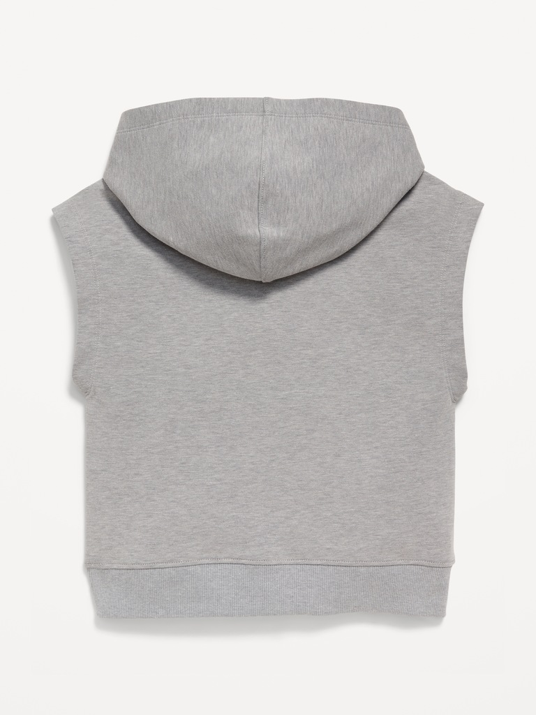 Dynamic Fleece Oversized Sleeveless Hooded Sweatshirt for Toddler Boys