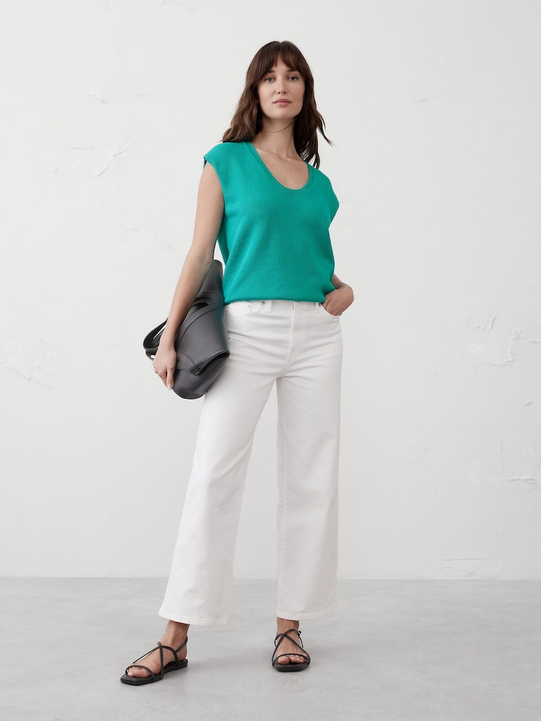 Scoop-Neck Pullover Sweater