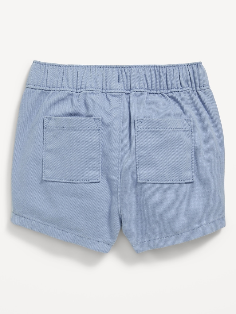 Pull-On Twill Utility Shorts for Baby