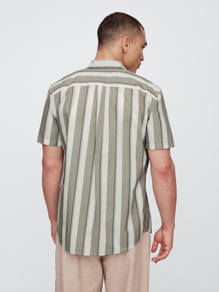 Stretch Poplin Shirt in Standard Fit