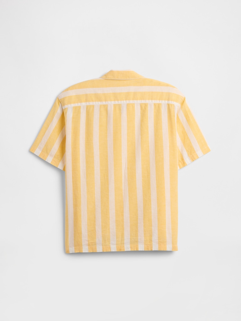 Kids Relaxed Linen-Blend Vacay Shirt