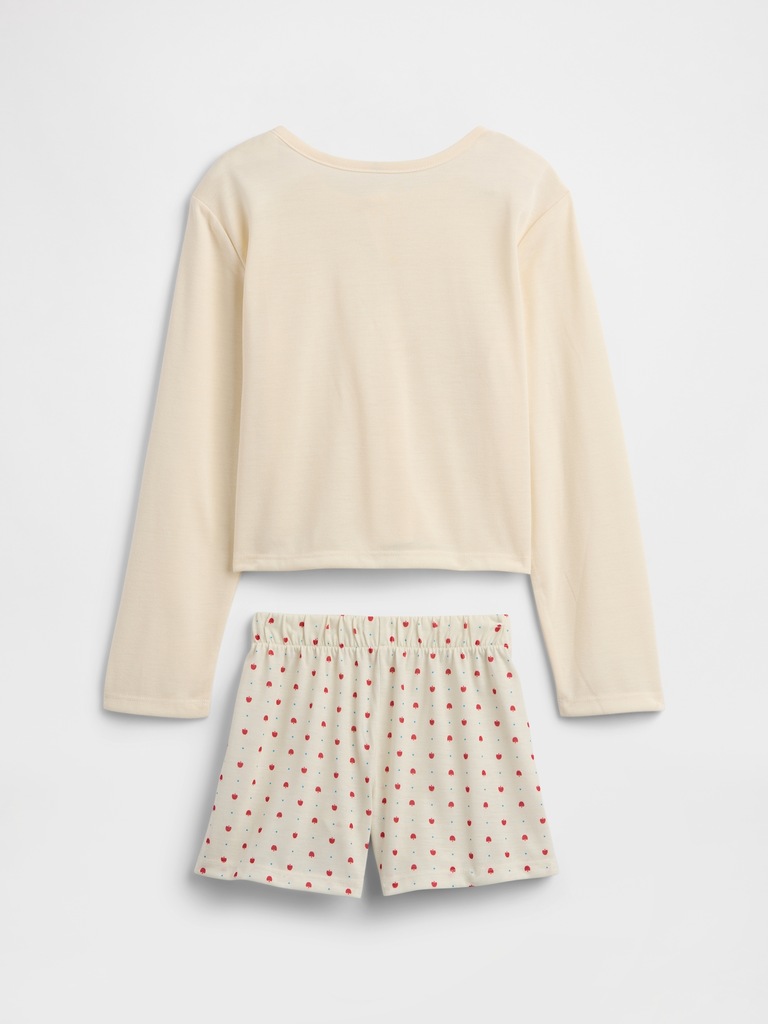 Kids 100% Recycled Henley PJ Set