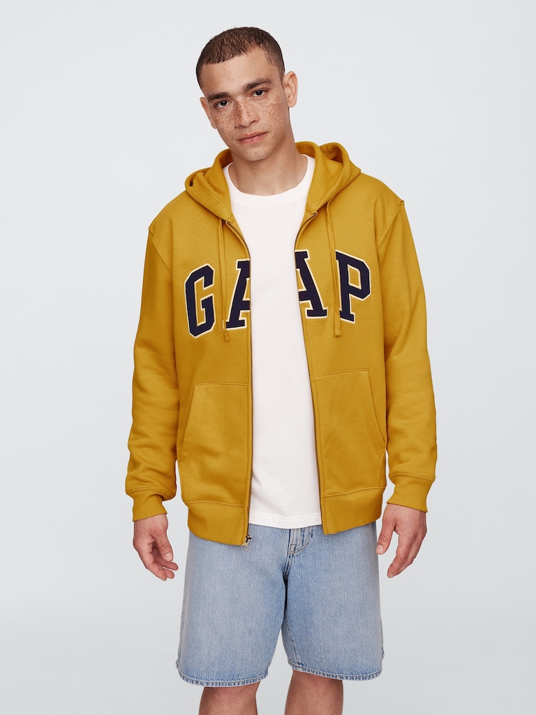 Adult Relaxed Gap Logo Zip Hoodie