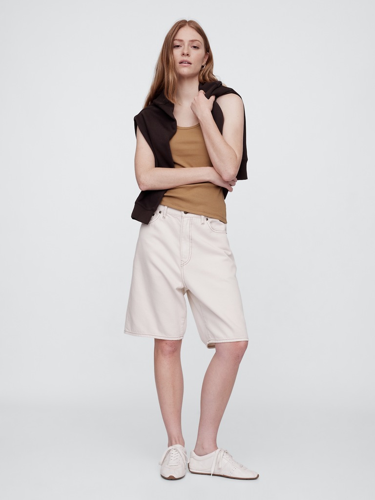 Ribbed Scoopneck Tank Top