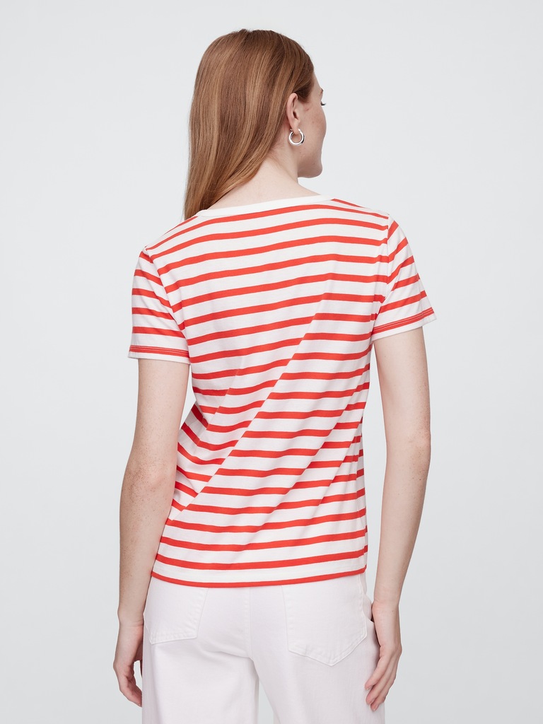 Favorite Stripe V-Neck T-Shirt