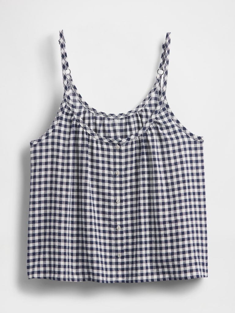 Linen-Blend Swing Cami