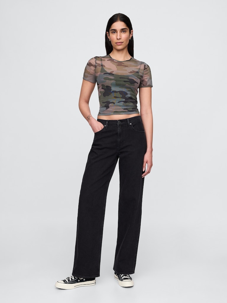 Mesh Crop T-Shirt