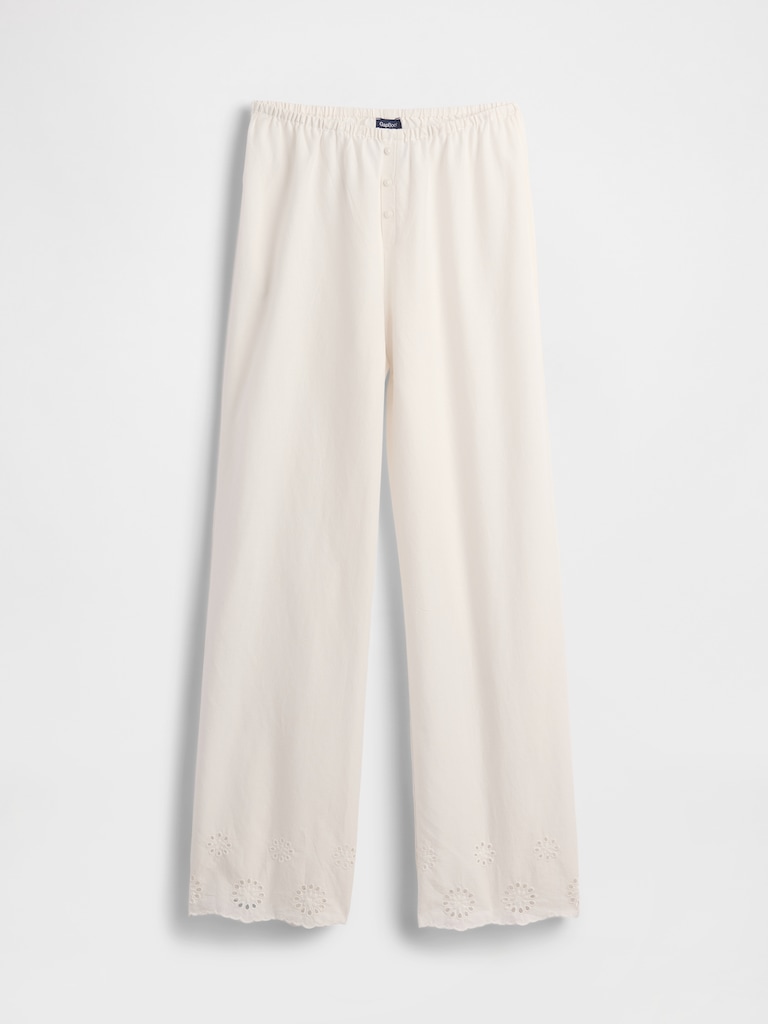 Eyelet Hem PJ Pants