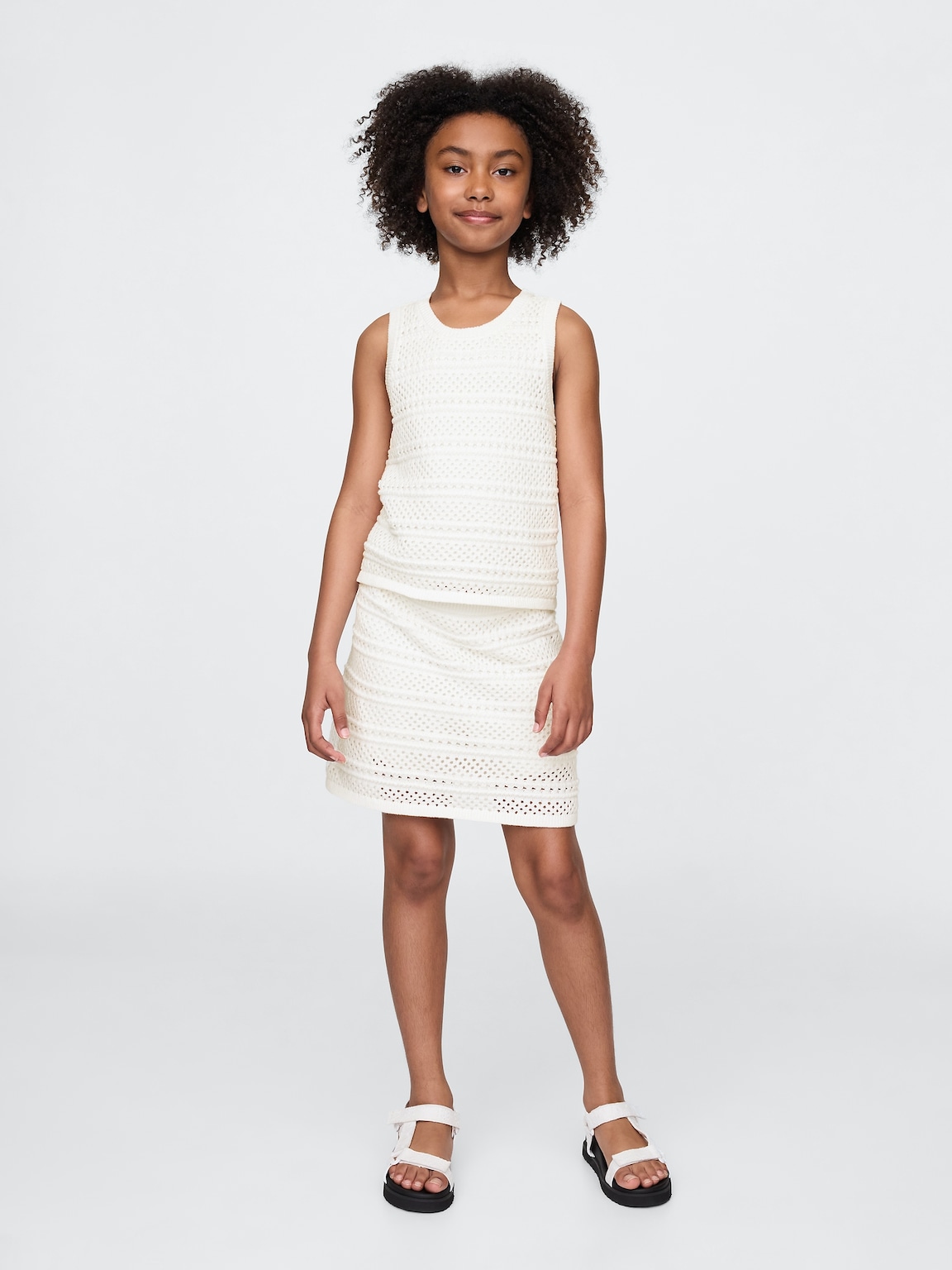 Kids Crochet Shell Tank Top