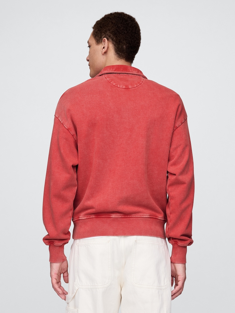 Heavyweight Oversized Quarter-Zip Pullover