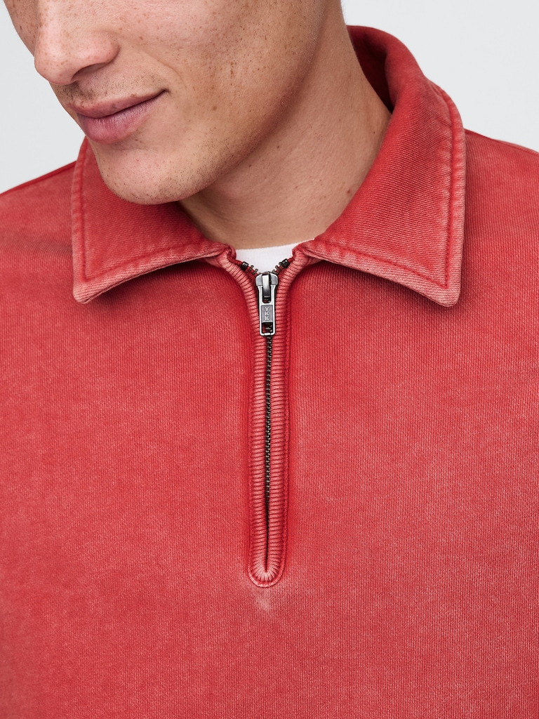 Heavyweight Oversized Quarter-Zip Pullover