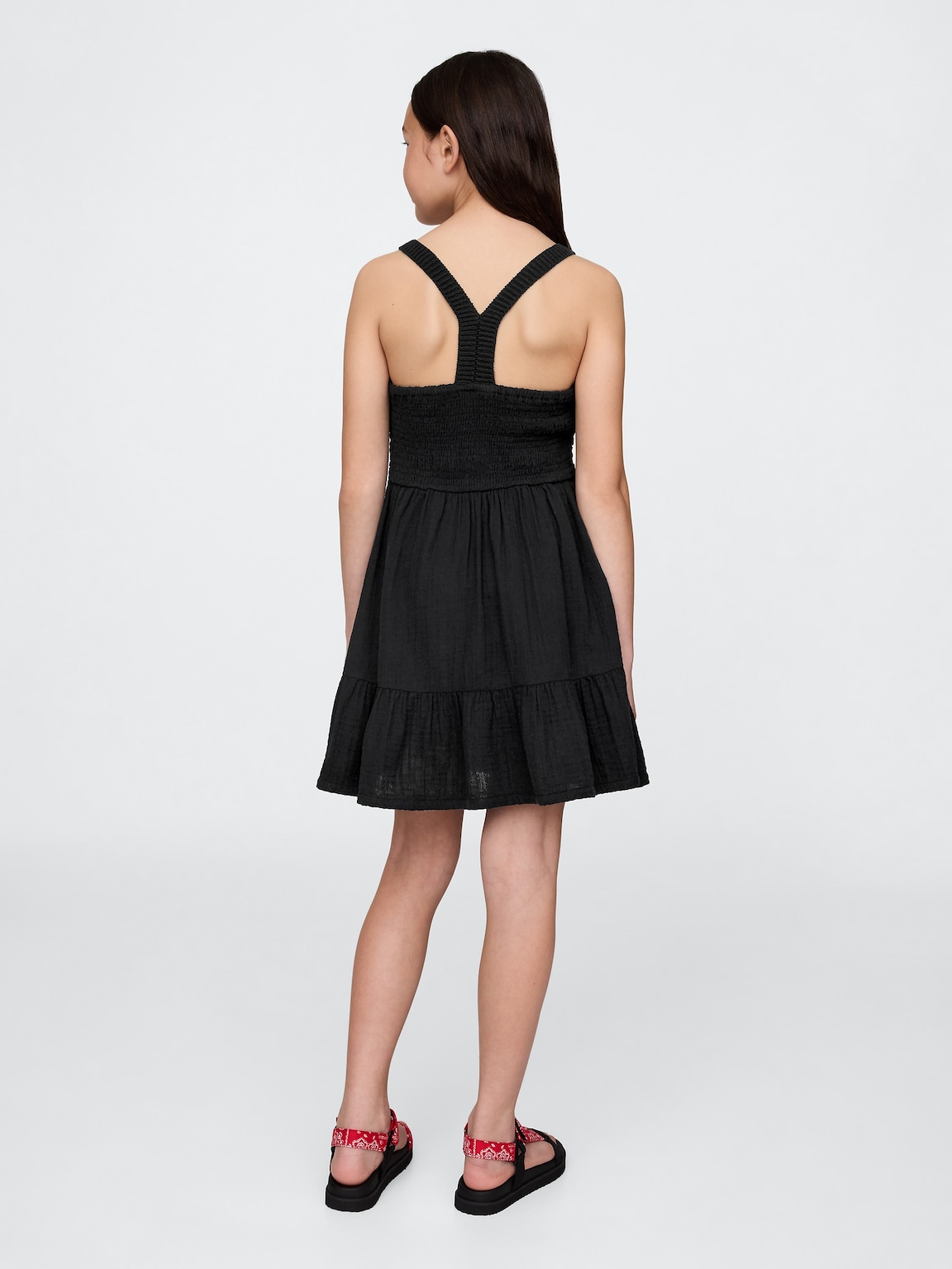 Kids Racerback Crochet Tank Dress