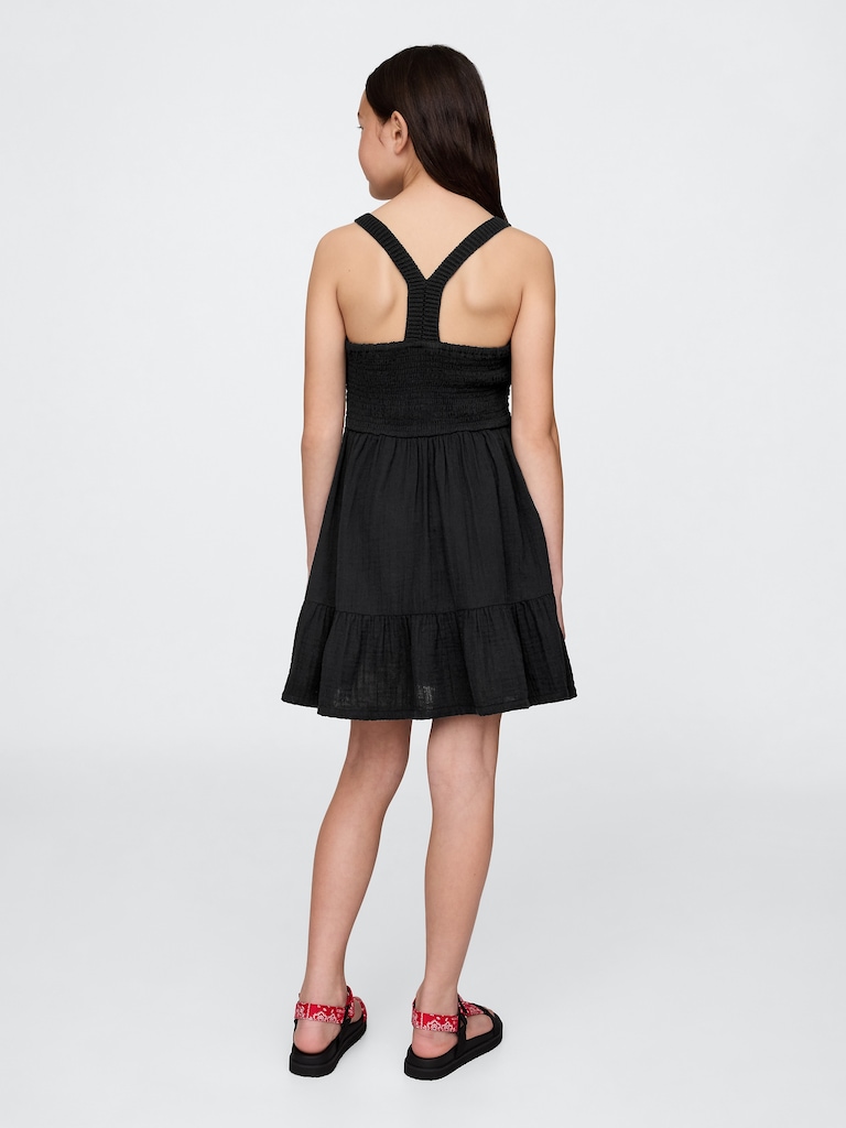 Kids Racerback Crochet Tank Dress