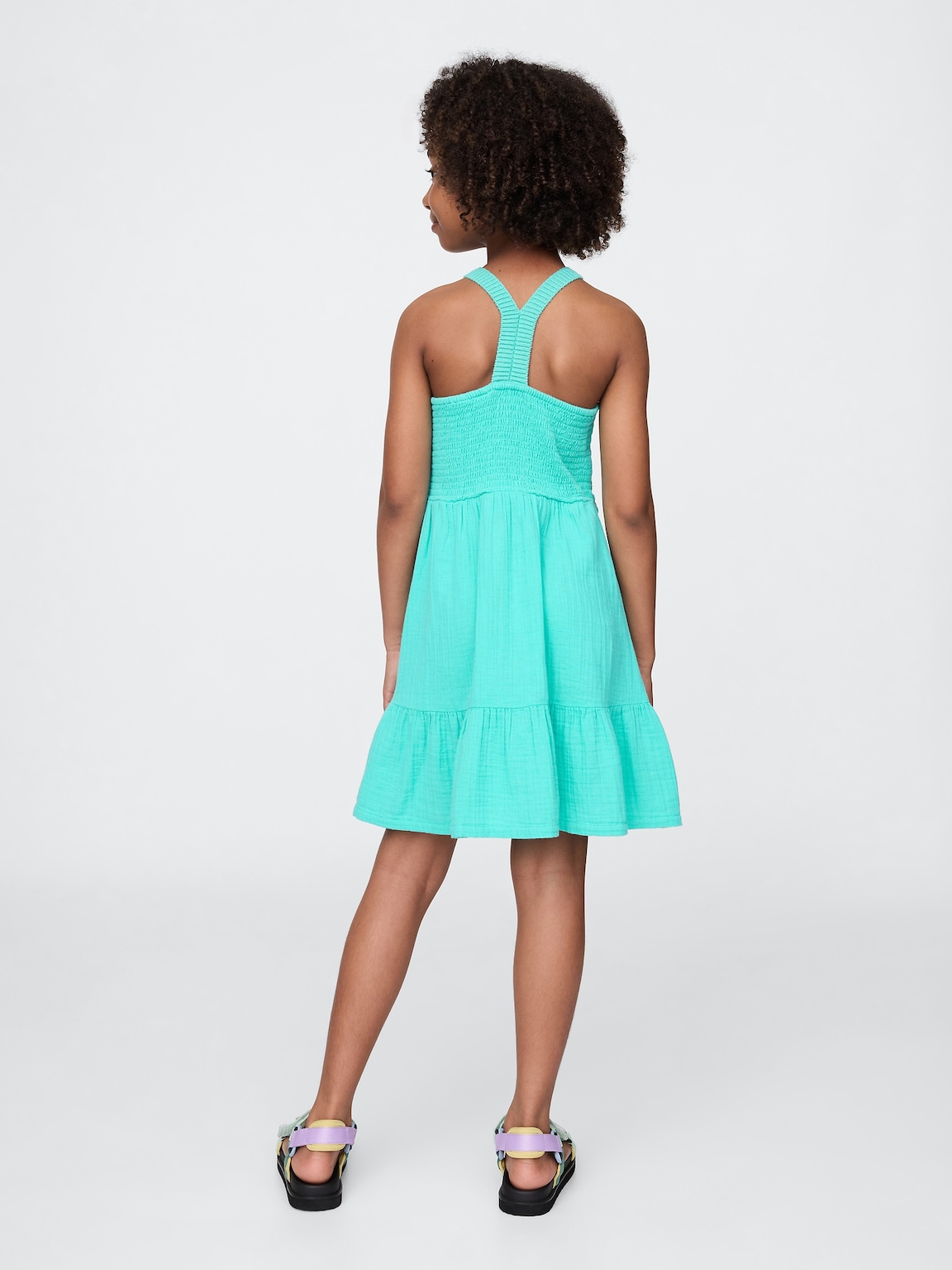 Kids Racerback Crochet Tank Dress