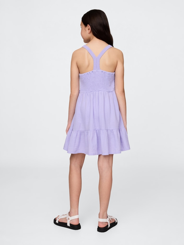 Kids Racerback Crochet Tank Dress