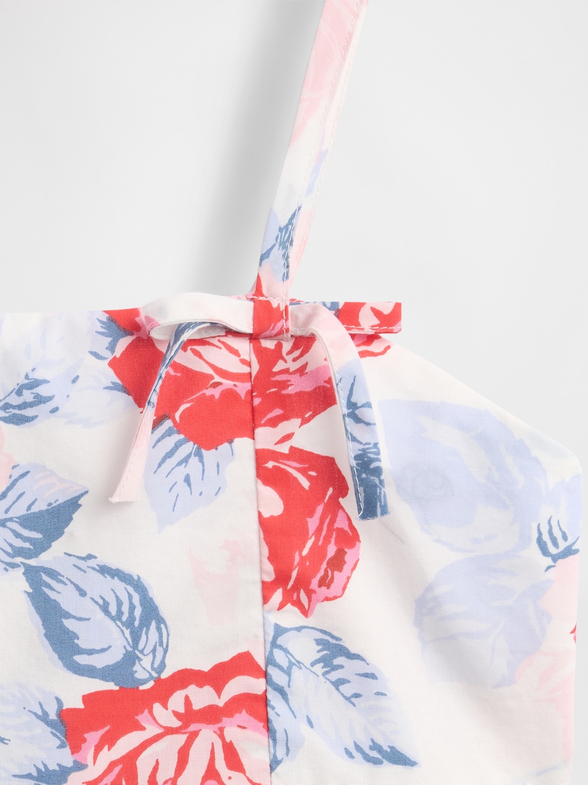 Kids Bow-Strap Peplum Top