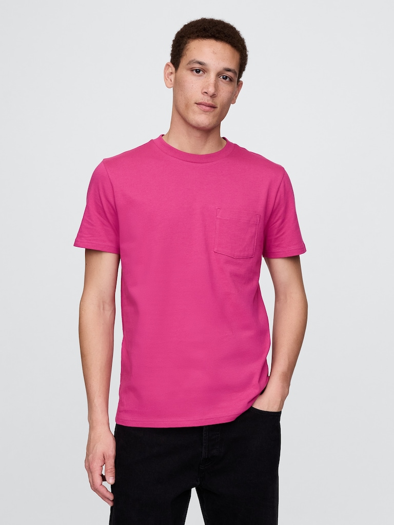 Adult Organic Cotton Pocket T-Shirt