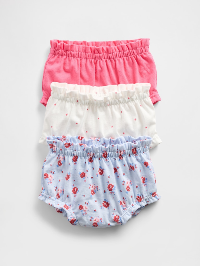 Baby First Favorites Organic Cotton Ruffle Shorts (3-Pack)