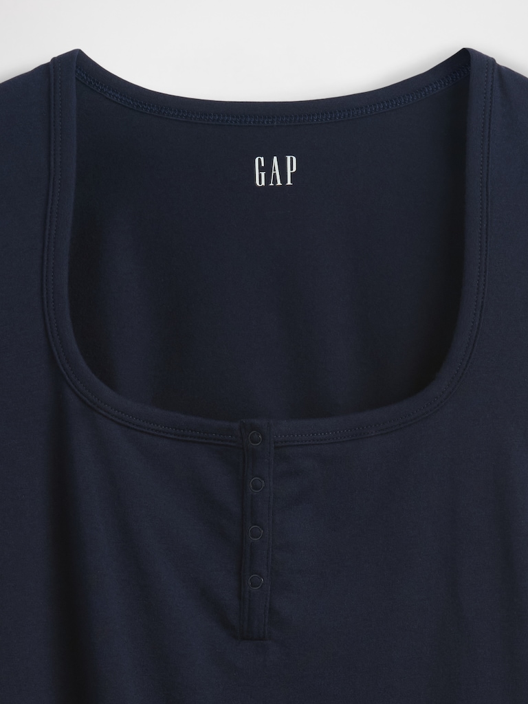 CloseKnit Jersey Henley T-Shirt