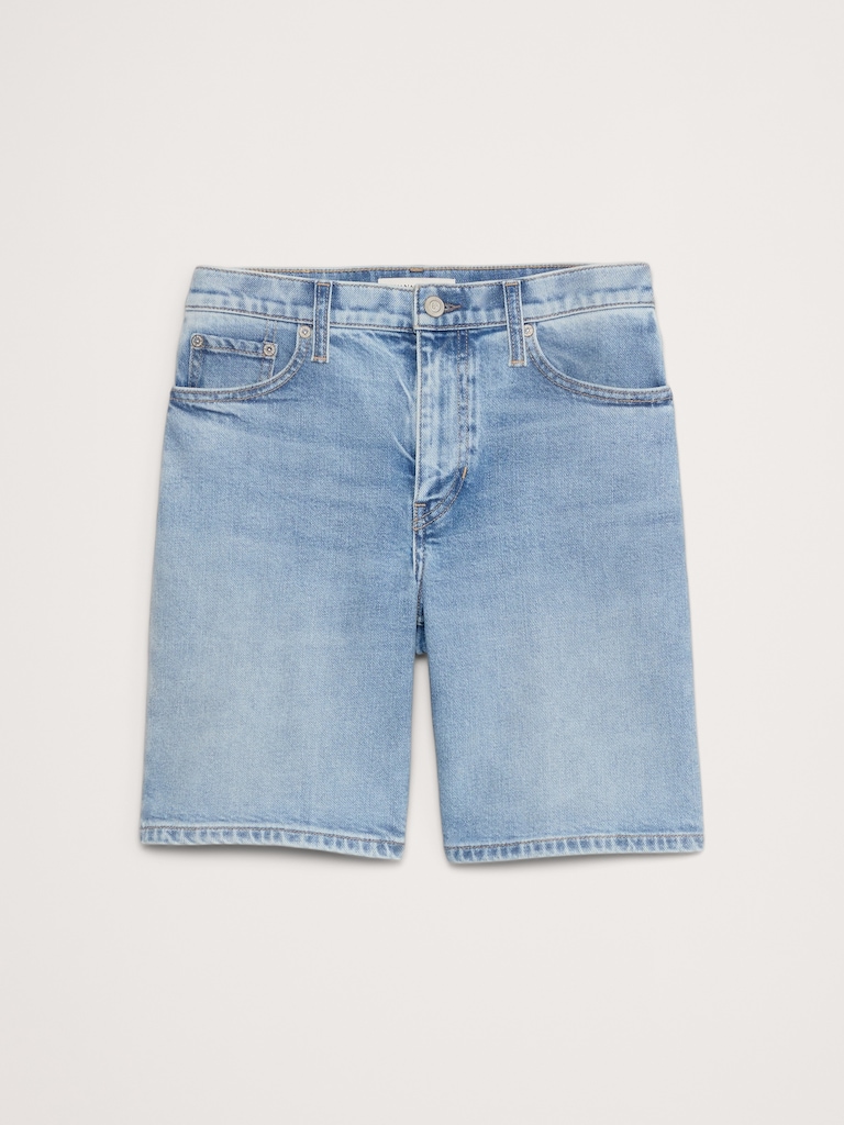 High-Rise Denim 8" Short