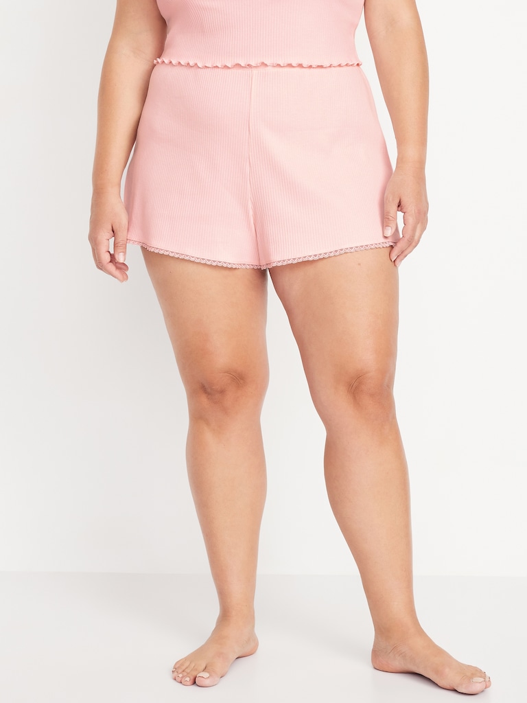 Pointelle Pajama Shorts