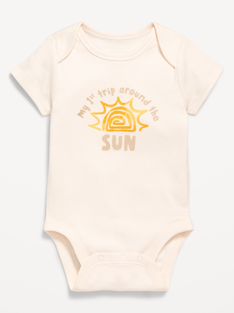 Short-Sleeve Graphic Bodysuit for Baby