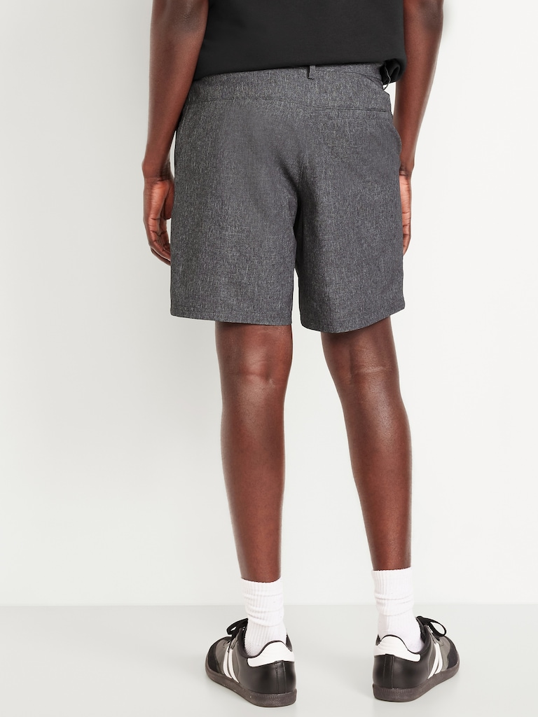 Textured Tech Chino Shorts -- 8-inch inseam