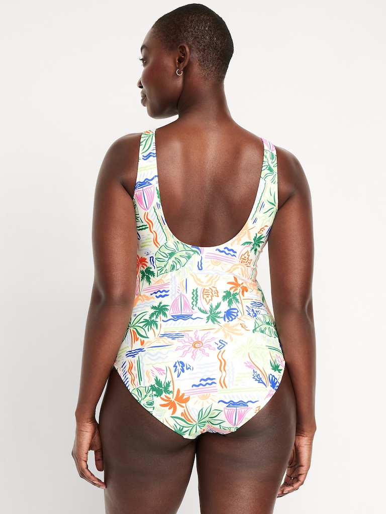 Matte One-Piece Swimsuit