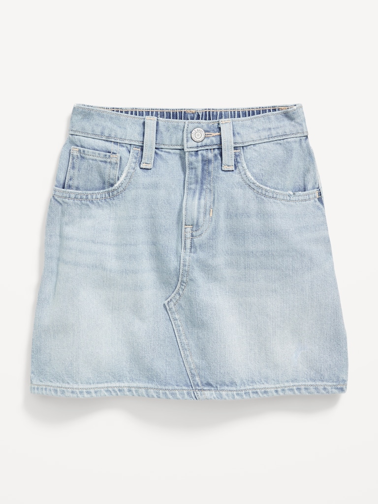 High-Waisted Jean Skirt for Girls